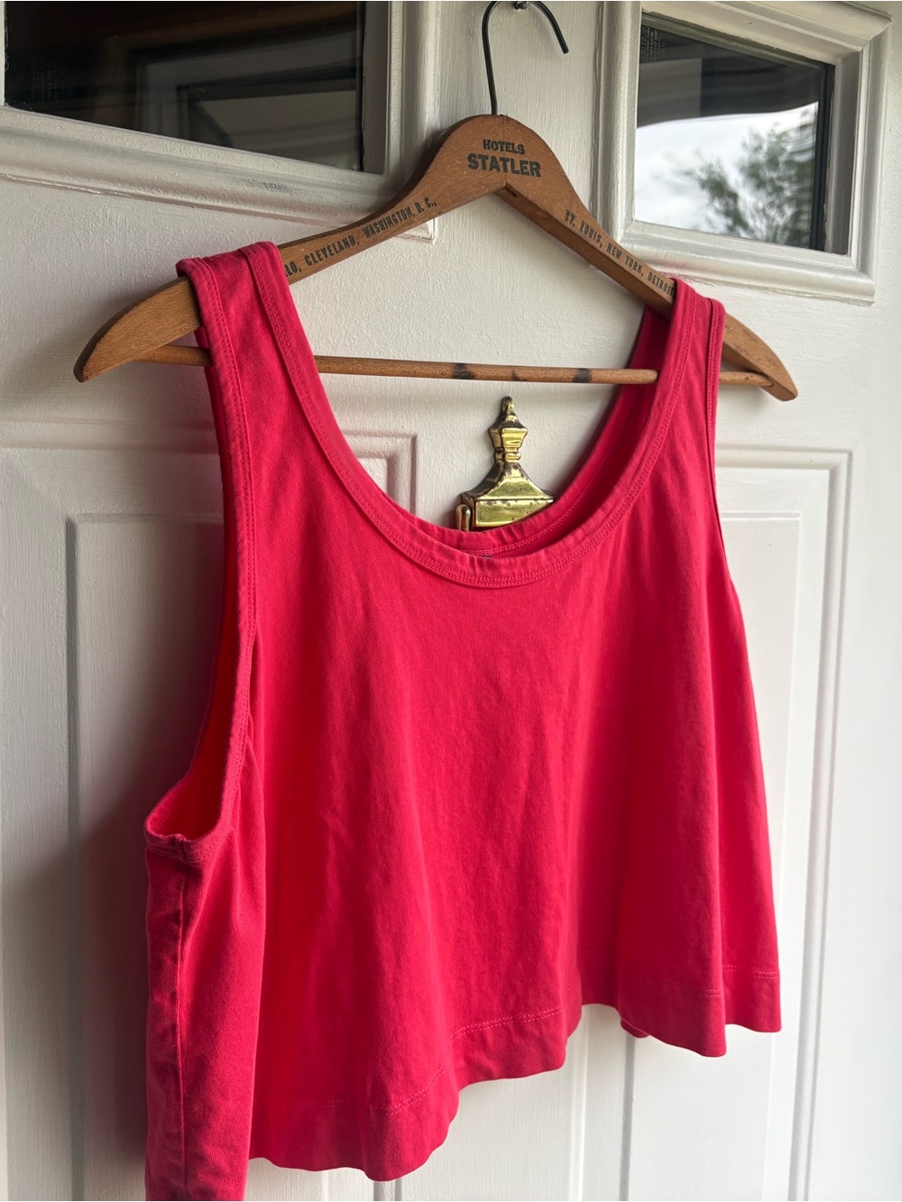 Old Navy 100% Cotton Pink Tank Top Sleeveless Scoop Neck Flowy Casual XL
